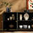 French Abstract Solid Wood Sideboard Storage Cabin