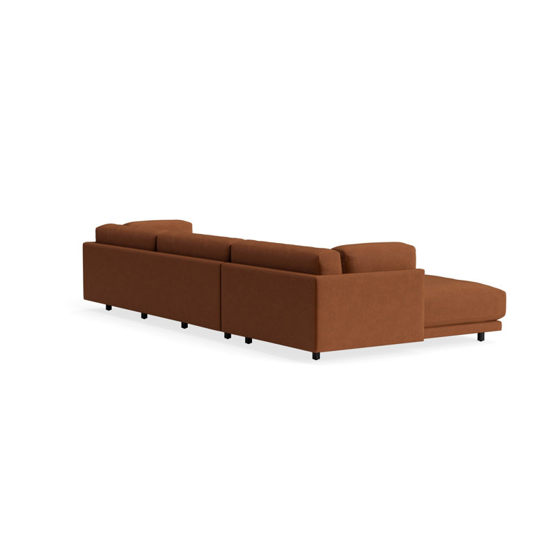MTO - Sunday Sofa w/ Chaise, Copper Velvet, Left