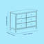 Commode double 6 tiroirs Sasha-102597204