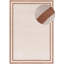 Carmel Modern Bordered Cream/Terra Area Rug-131436379