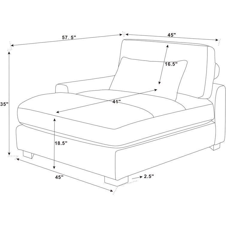 Ariee Upholstered Chaise Lounge