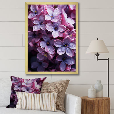 «Flowers Whispering Lilacs» sur impression sur toile