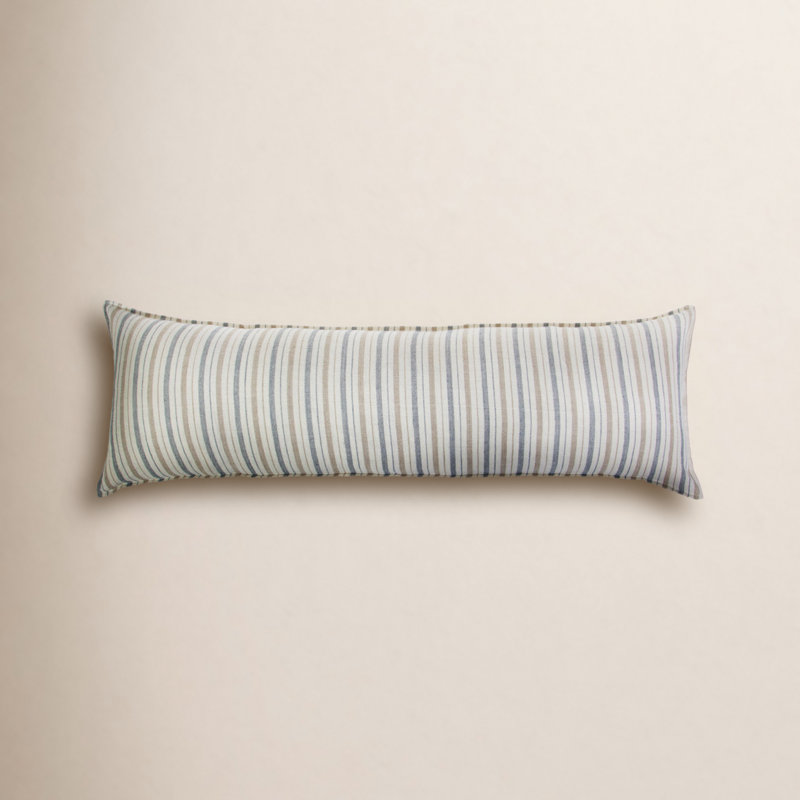 Naples Linen Pillow Cover & Insert, 18" x 60", Rectangular