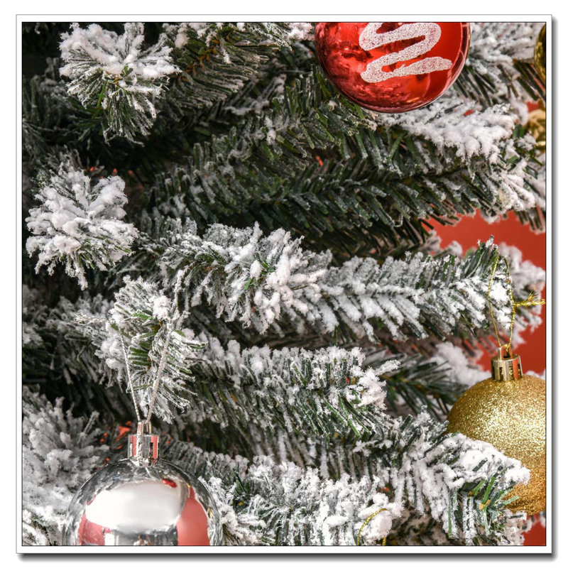 Arbre de Noël artificiel enneigé 9 pi