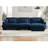 Modular Sectional Sofa Couch With Convertible Ottoman-1981716937