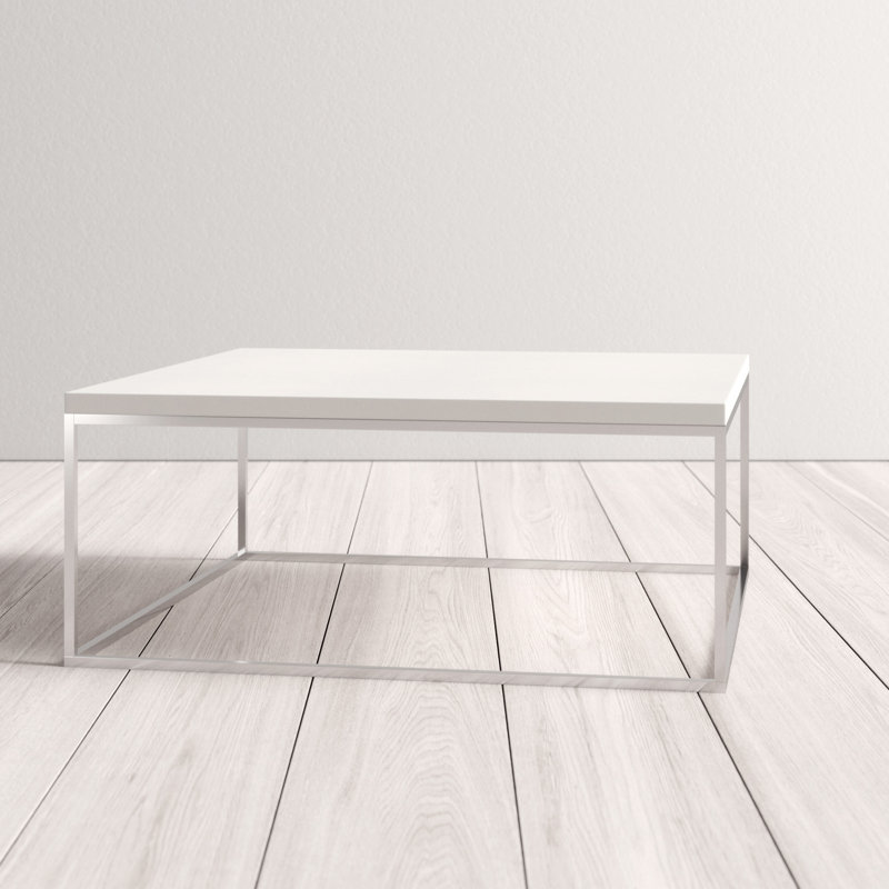 Table basse Ad Wilson, Laque blanche