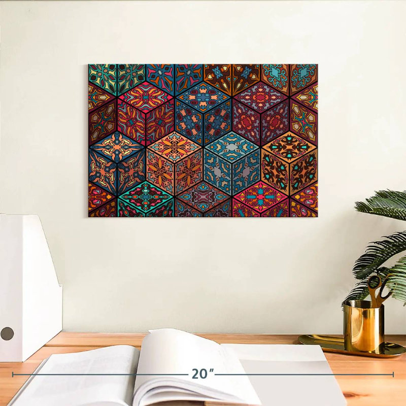 Cubes de mandala Kerner, H 8 po x l 12 po