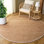 Fibre naturelle 662 tissé à plat 70% jute; Tapis 30% coton sans motif