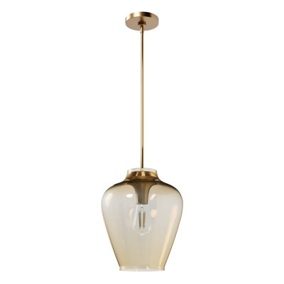 Vidria 1 - Light 12 inch Single Teardrop Pendant