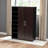 Castleford 13-Shelves Black & Brown Two-Tone Shoe Storage Cabinet, 48.95" H X 34.41" W X 12.45" D