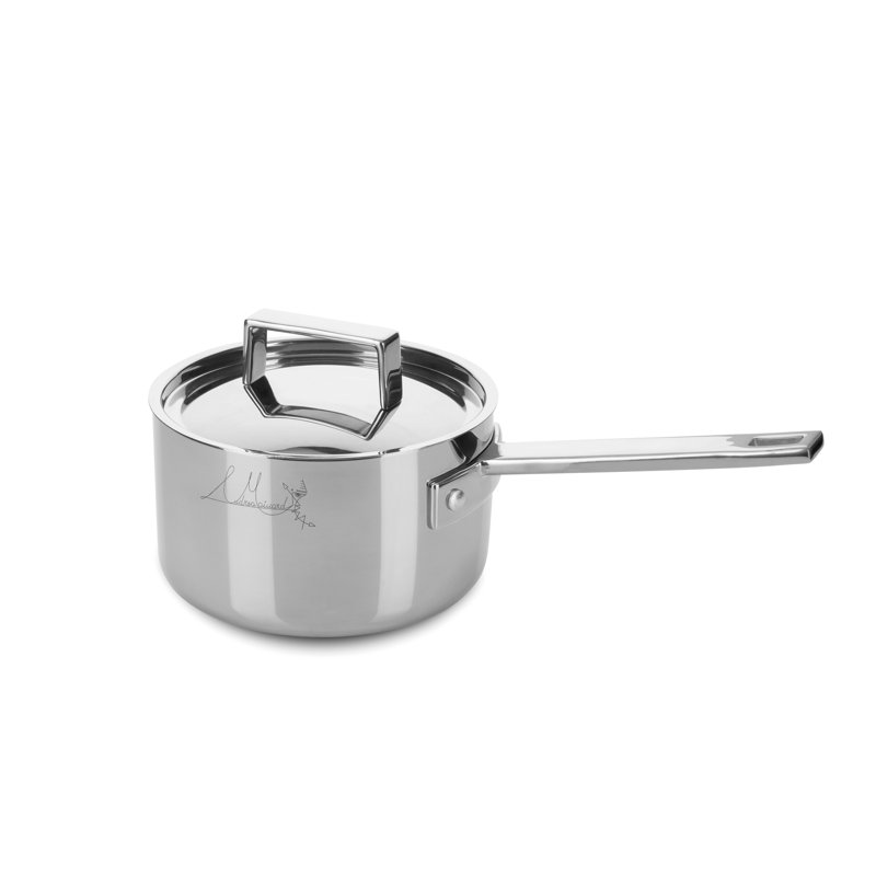 Attiva Sauce Pan with Lid 5.51" - 6 Pieces - Stainless Steel