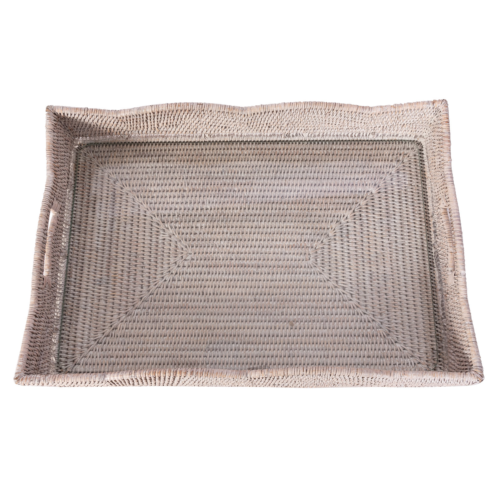 Landry Coffee Table Tray, White Wash, White Wash