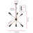 Kasparas 6 - Light Iron Dimmable Sputnik Sphere Chandelier