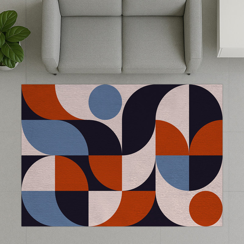 Geometric Area Rug, Rectangle 140 x 200 cm