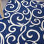 Tapis bleu marine / ivoire Susan-25937994