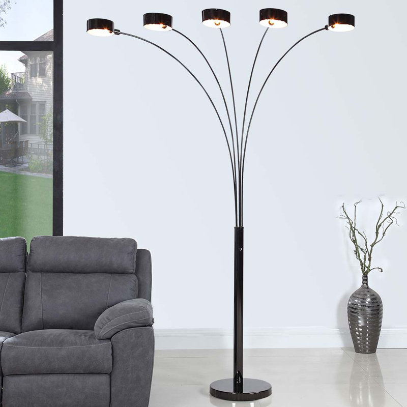Doddridge 88'' Tree Floor Lamp, Jet Black