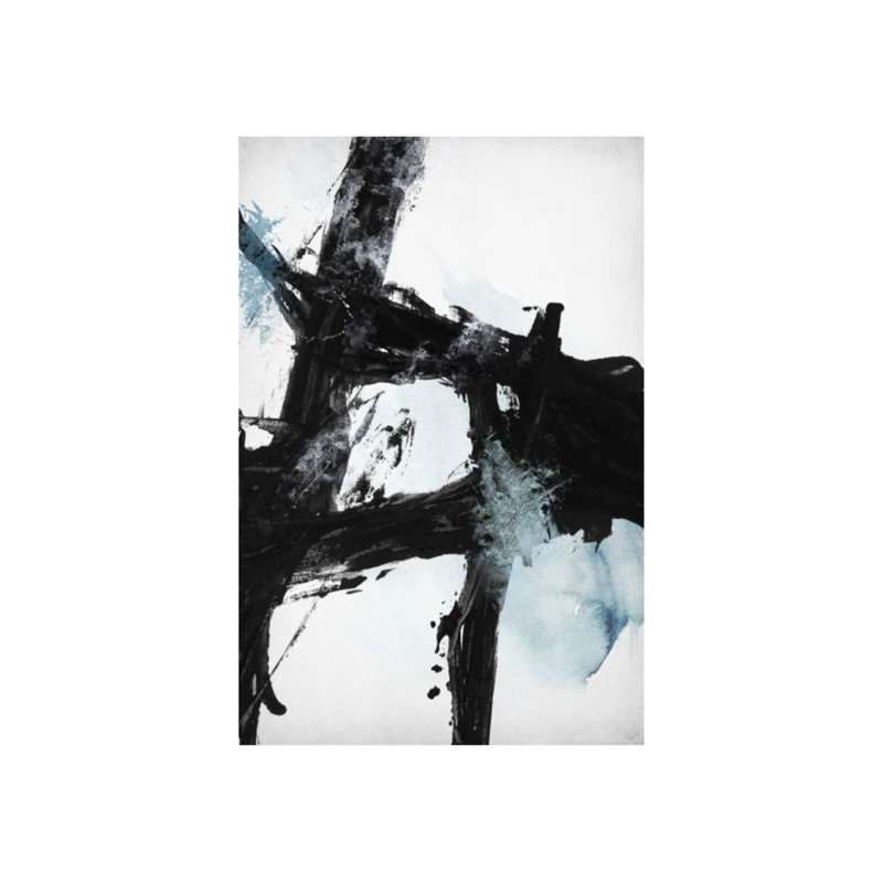 Composition With Teal II Print by Mari Urasawa, Image Brush Gel, 45" H x 30" W