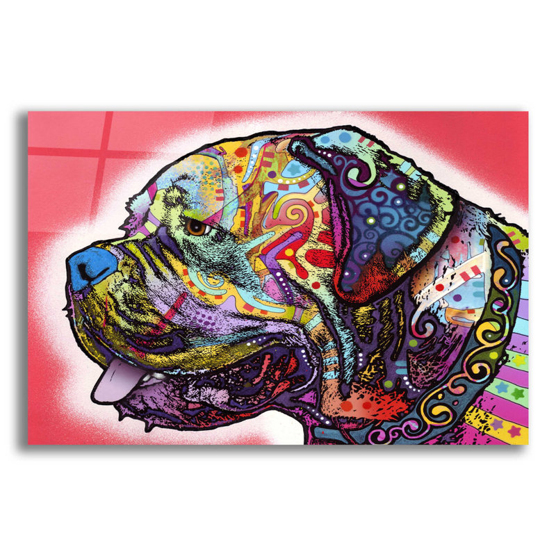 «Profile Mastiff» par Dean Russo, H 16 po x l 24 po x P 0,2 po