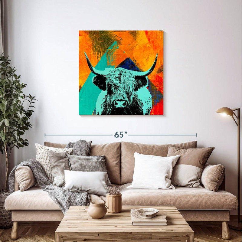Brampt Highland Cow VI, H 36 po x l 36 po