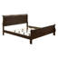 Ensemble de chambre à coucher 3 pièces Henri Charles Cappuccino Eastern King comprenant un lit traîneau, une commode et une table de chevet.