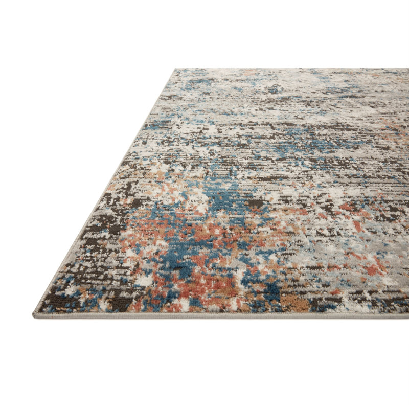 Mcglothin Abstract Indoor Rug, Rectangle 5'3" x 7'6"