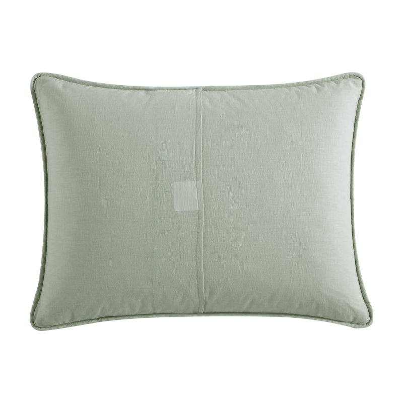 Solid Costa Sera 100% Cotton Envelope Sham, Standard/Twin, White