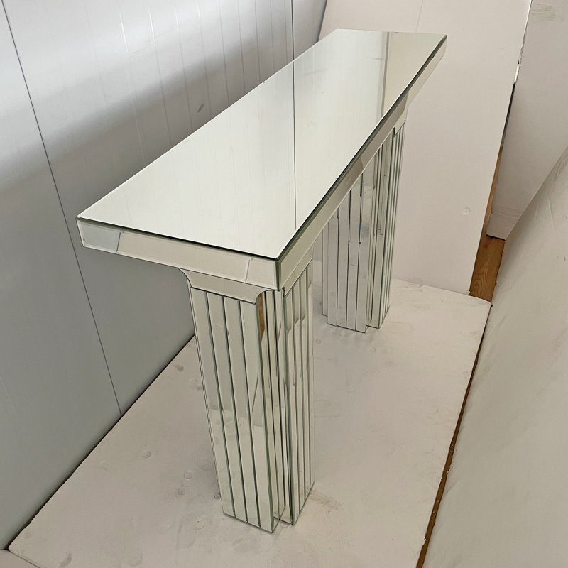 Jasan 43.3'' Modern Mirror Console Table