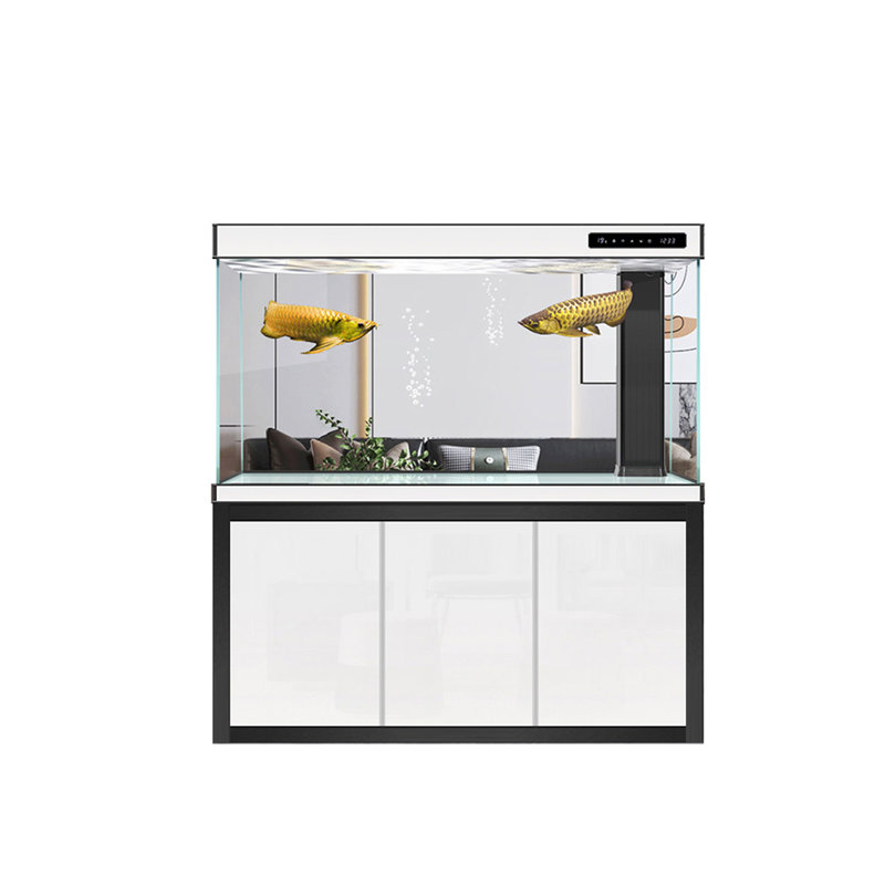 Aquariums de 47,24 po en verre ultra-transparent blanc et noir