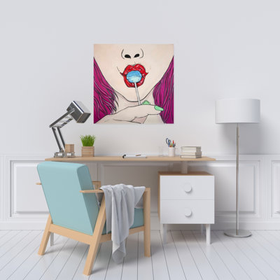 Toile alimentaire «Lollipop American Blue» | Art mural Home Decor