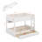 Full XL Over Full XL Bunk Bed With 2 Drawers, Wood Bunk Bed With Storage Cabinets And LED Lights-1145437980