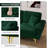 91" L Shaped Velvet Sectional Sofa with Chaise Pillows and Gold Metal Legs-2044502936
