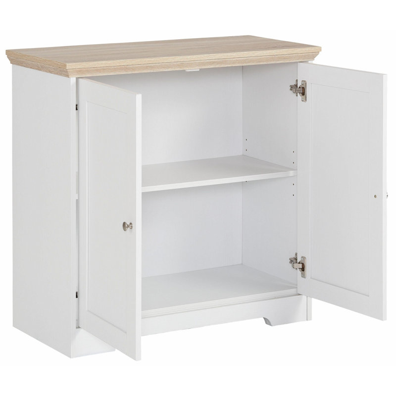 Glenmoor 84cm Sideboard, White/Oak