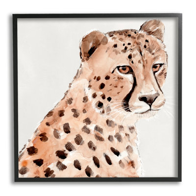 ax-602-Giclee " Wild Cheetah " Acrylic Painting