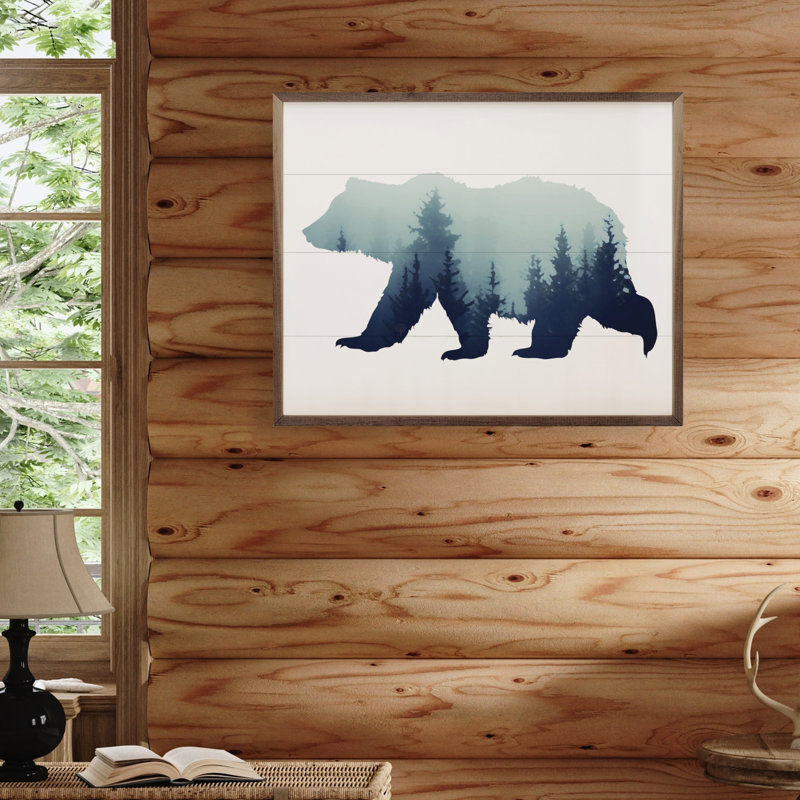 Silhouette d'ours, H 8 po x l 10 po
