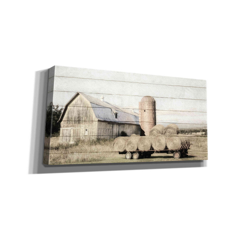 Severn " Wagon Of Hay " by Lori Deiter, 12" H x 24" W x 0.75" D