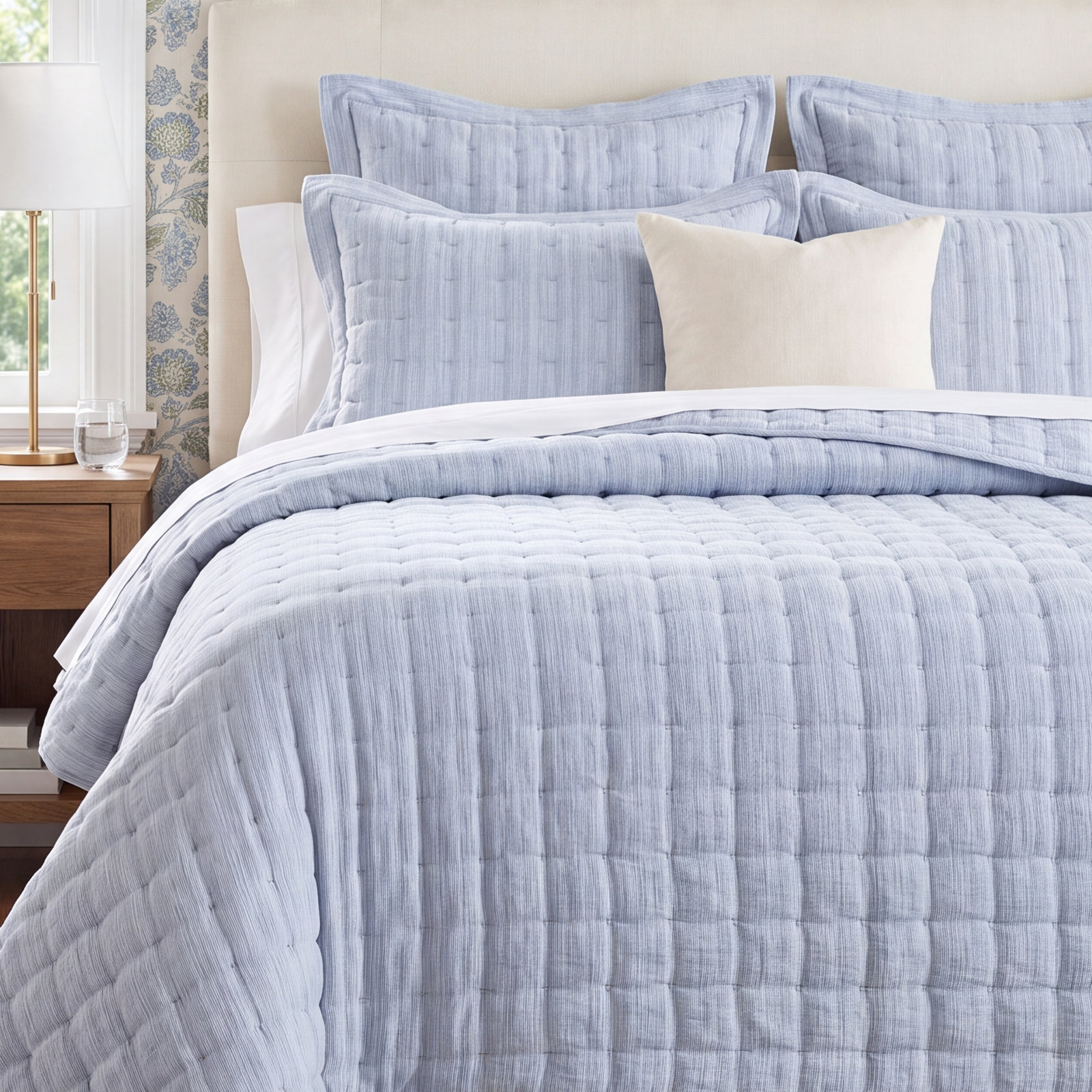 Natasha Cotton Quilt Set, Queen Quilt
