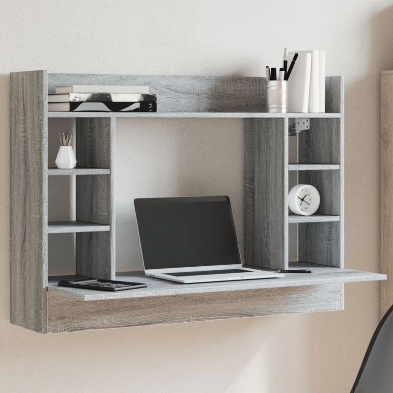 Desk, Grey/Sonoma