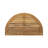 Outdoor Acacia Wood 3 Piece Half Round Folding Bistro Set-1114297240