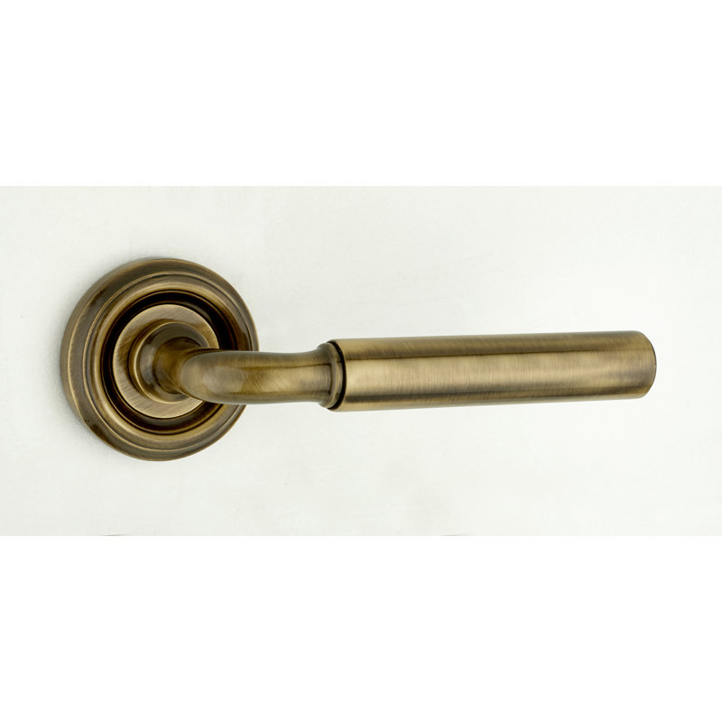 Elise Harrisburg Door Handle, Antique Bronze
