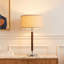 Ensemble de 2 lampes de table de chevet DEL en bois Carter (ensemble de 2)