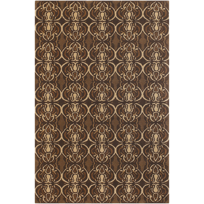 Wool Abstract Indoor Rug, Rectangle 5' x 7'6"