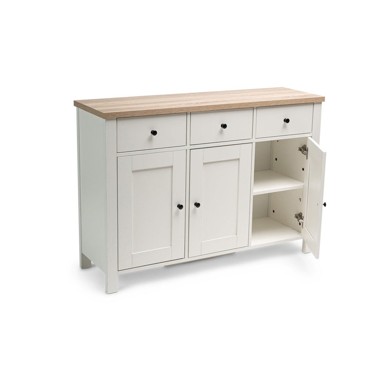 Maryhannah Sideboard, White, 3 Doors
