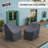 Argirios Metal Patio Rocking Lounge Chair Covers