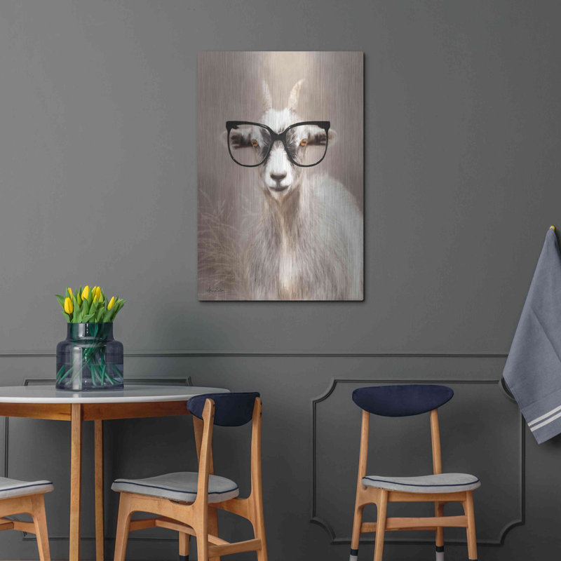 «See Clearly Goat» par Lori Deiter, H 36 po x l 24 po