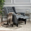 Fauteuil inclinable capitonné en tissu-1924941169