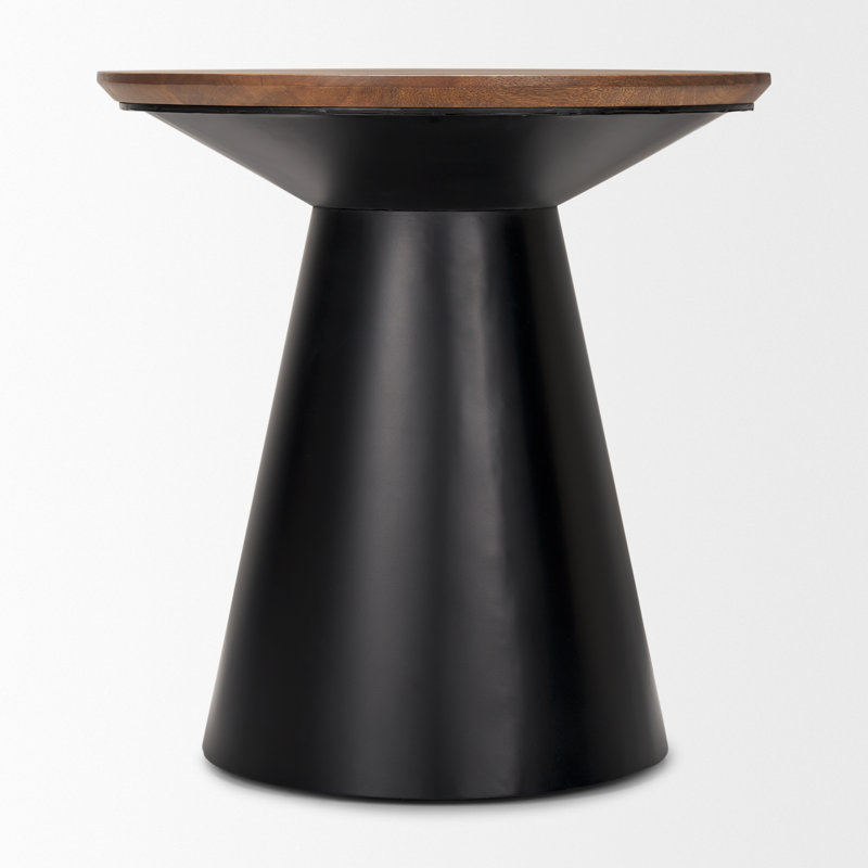 Solid Wood Top End Table