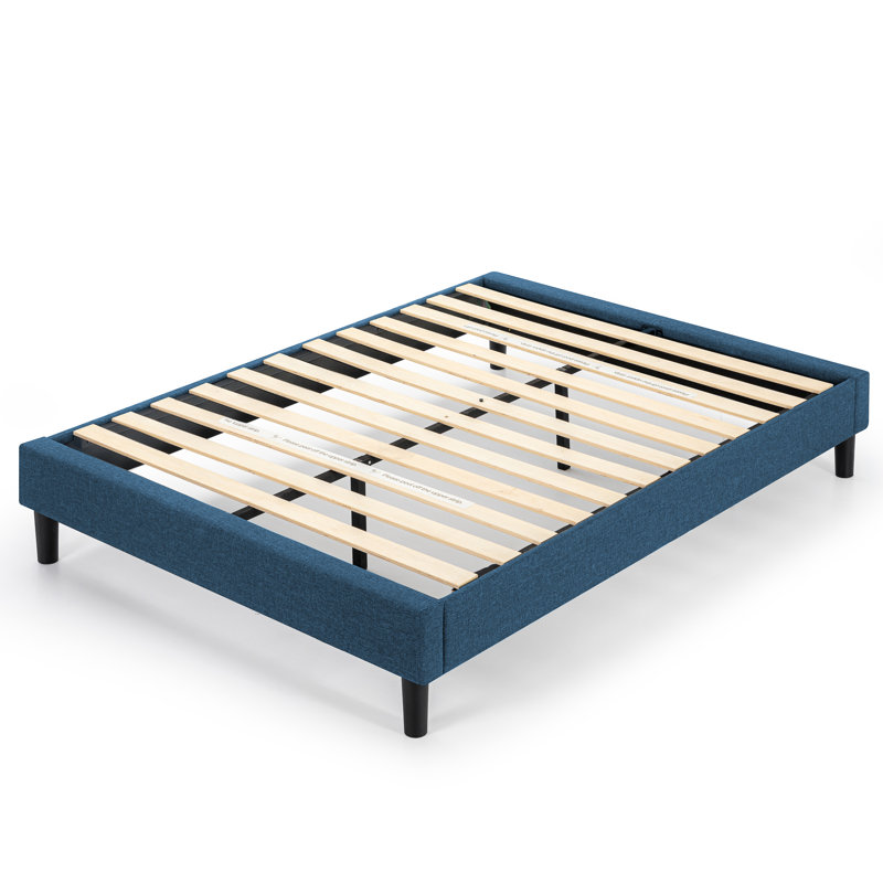 Besnik Upholstered Bed, King, Navy