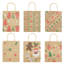 24 sacs-cadeaux en papier kraft de Noël pour cadeaux