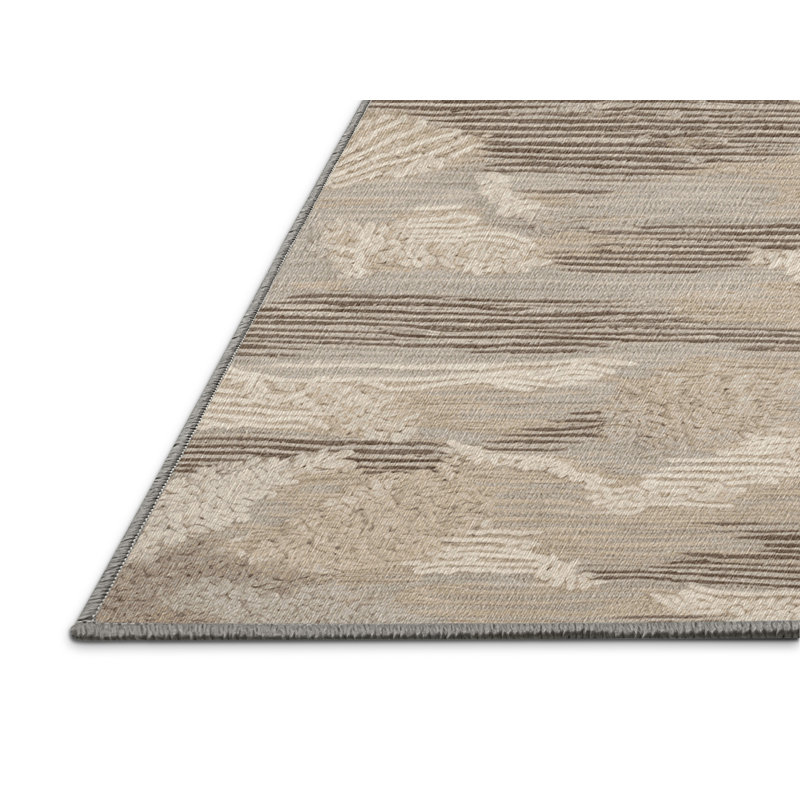  Tapis hawaïen lavable Beach Neutrals, Rond 6 pi