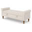 Banc de rangement contemporain luxueux, capitonné, avec siège à canaux, accoudoirs roulés et compartiment caché, idéal pour la chambre, le salon, l'entrée et les dortoirs.-1509422640